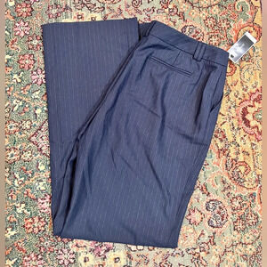 FINAL PRICE NWT Alfani Navy Striped Venice Slacks